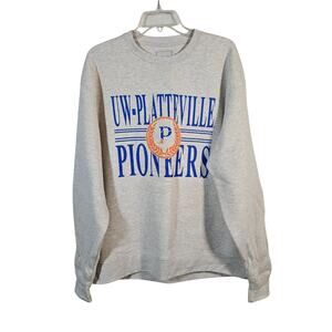 Gear Sports UW Platteville Pioneers Cotton Heather beige sweatshirt